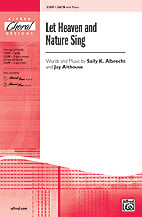 Let Heaven and Nature Sing SATB choral sheet music cover Thumbnail